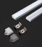 V-TAC VT-9327 Szerelőkészlet diffúzorral LED szalag felületéhez 2000X15, 55X5, 9 mm ezüst (3370)