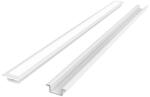 Ledline PRIME süllyeszthető LED profil szett fehér - opál fedlappal, rögzítőkkel és végzárókkal, LED line, LL-203686 (LL-203686)