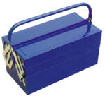 Madal Bal EXTOL szerszámosláda fém 40×20×20cm, 5 rekesz, festett lemez, piros, lakatolható (81843)