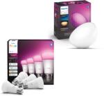 Philips Hue White and Color Ambiance 6W 810 E27 4db + Hue GO v2 (PHL20002)