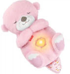 Mattel Fisher-Price - Interaktív szunyókáló rózsaszín plüss vidra hanggal és mozgással (JLJ33)