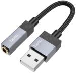 hoco. AUX USB A (apa) - Jack 3, 5 mm (anya) adapter Hoco UPA32D fekete DAC