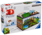 Ravensburger 3D Пъзел Ravensburger от 216 части - Майнкрафт, кутия за съхранение (11286)
