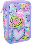 COOLPACK - Jumper 2 felszerelt 2 emeletes tolltartó - Pastel Hearts (F066832) (F066832)