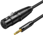UGREEN AV182 XLR audio kábel 3.5mm AUX, 1m (fekete) (20763)