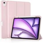 Techsuit iPad Air 11 (2024-2026) Rózsaszín Techsuit Flex háromszoros hajtogatású, ceruzatartós tok