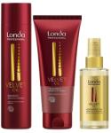 Londa Professional - Set Londa Professional Velvet Oil - Sampon 250ml + Tratament 200ml + Ulei Argan 100ml pentru par uscat si lipsit de stralucire