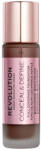 Revolution Beauty - Corector Makeup Revolution, Conceal & Define, Oil Free, Cream Foundation, 23 ml F 18