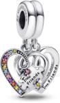 PANDORA Moments 792239C01 Összeillő szívek páros barátság függő charm (Ag 925/1000, 4 g)