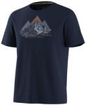 Smartwool Triangle Mountain Active Short Sleeve Graphic Tee férfi funkcionális póló XL / sötétkék