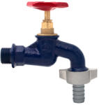 ERMETIQ Kerti csap öntöttvas, festett kék 3/4" tömlővéggel (extra erős), ION-RA34/11 (ION-RA34/11)