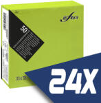 INFIBRA szalvéta 33x33cm almazöld 2 rétegű 50 lap/csomag (24 csomag) (I0880-KARTON)