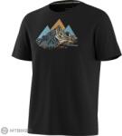 Smartwool Peak Bagger Active rövid ujjú grafikus póló, fekete (XL)