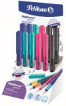 Pelikan Stilou pelikano junior, penita a, grip ergonomic, pentru dreptaci, 1 patron mare albastru inclus, culori asortate roz/turcoaz/an (606899)