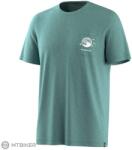 Smartwool Merino Hemp Blend Peak Pints Short Sleeve Graphic póló, dusty teal (M)