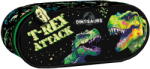 DERFORM Penar etui cu 1 fermoar si o clapa interioara Derform P1ADN20, Motiv T-REX attack (P1ADN20) Penar