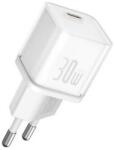 Baseus GaN5S hálózati töltő Type-C aljzat (30W, PD gyorstöltő 3.0, GaN5S), fehér