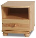 Etsberger Claudia Éjjeliszekrény - Tömör Borovi Fenyő - 1 Fiókos