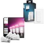 Philips Hue White and Color Ambiance 6W 810 E27 4 db + Hue dimmer switch V2 (929003854808/929002398602)