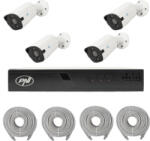 PNI Pachet supraveghere video NVR POE PNI House IP710J 4 camere PNI IP818J 8MP si 4 cabluri UTP CAT6 20 metri incluse (pni-ip710-4i8)