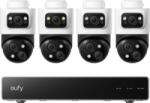 Anker Kit Supraveghere Video Eufy PoE NVR S4 Max, 4 Camere PTZ Bullet, Rezolutie 4K, Impermeabilitate IP65 (E8E00322)