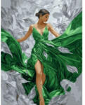 MagicArt Kit de pictură după numere MagicArt - Zeița de Smarald, 50 x 40 cm (JX1378)