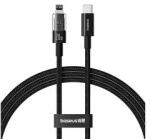 Baseus GEM adatkábel (USB - lightning, 20W, PD gyorstöltő, cipőfűző, 200cm) FEKETE (181629)