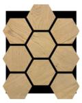 SAT Akusztikus panel SAT light oak 62x76 cm SATAKUPANLOTHEX (HEXAG.LIGHT OAK,76X62,)