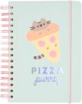 Erik Caiet Erik Animation: Pusheen - Pizza Party, cu o spirală , format A5 (CTFBA50001)