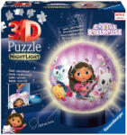Ravensburger Puzzle 3D Ravensburger din 72 piese - Casa de păpuși a lui Gaby (cu lumină) (12008059)