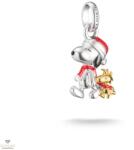Thomas Sabo Charm Club Connect Peanuts Snoopy és Woodstock karácsonyi kiadás charm medál - CC1307-427-7