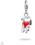 Thomas Sabo Charm Club Peanuts Snoopy piros szívvel charm - 2226-664-10