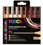 uni Dekormarker készlet, 1, 8-2, 5 mm, UNI Posca PC-5M, 8 különböző portré szín (302422434)