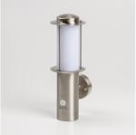 Výrobce po 1 ks LED kültéri falilámpa mozgásérzékelővel 1xE27/4, 9W/230V IP44 matt króm 9A21987 (BL2187)