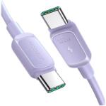 JOYROOM adatkábel, type-c - lightning, 20w, pd gyorstöltő, 120cm, törésgátló, lila (S-CL020A14 P)