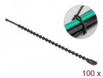 Delock Újrahasználható kötöző Hx 100 x Sz 2, 4 mm 100 db. Fekete (19566)