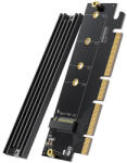 UGREEN bővítőkártya adapter PCIe 4.0 x16 - M. 2 NVMe M-Key fekete (CM465)