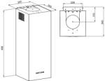 MAAN Hota Hota Decorativa, 30 cm, 275 m³/h, 3 Trepte + Intensiv, Filtru Aluminiu, Iluminare LED, 70 dB, Alb, Touch Control (Ponza W 830 biały) - pcone Hota