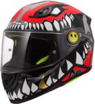 LS2 Cască integrală pentru motocicletă LS2 FF812 Punk gri-roșu lucios pentru copii (LS168122132-MASTER)