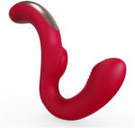 Sex HD Genie - Vibrator punct G și clitoris - roșu (6936764709351) Vibrator