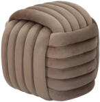 Mauro Ferretti Szürkésbarna bársony puff Softy - Mauro Ferretti