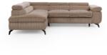 Ropez Barna kordbársony sarokkanapé (bal oldali-L alakú) Marbeya - Ropez