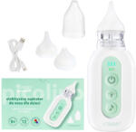 Vitammy Aspirator nazal electric Vitammy Picolino 7, pentru copii din prima zi de viata, 2 capete de schimb, 3 niveluri de putere, 12 melodii, iluminare colorata, incarcare USB-C