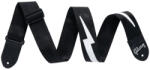 Gibson The Lightning Bolt Seatbelt Black gitárheveder