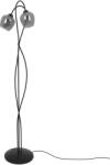 Kaja Lighting Lampadar Sara, 2xE27, D30cm, H156cm, metal negru, sticlă fumurie (K-5198)