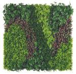  Nortene vízálló műnövény modul - Costa 100x100 cm, élethű növényfal burkolat, zöldfal