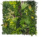  GreenWall Mesterséges Növényfal Panel, 1 m2 (Eden-1) | Gondozásmentes Zöldfal Kültérre és Beltérre - UV-stabil