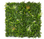  GreenWall Mesterséges Növényfal Panel, 1 m2 (Lush) | Gondozásmentes Zöldfal Kültérre és Beltérre - UV-stabil