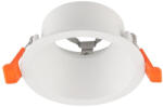 V-TAC fehér, kerek, mélyített alumínium GU10 spot keret, IP20 - SKU 24223 (24223)