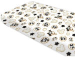  Baby Shop pamut, gumis lepedő 70*140 cm - Mickey bézs